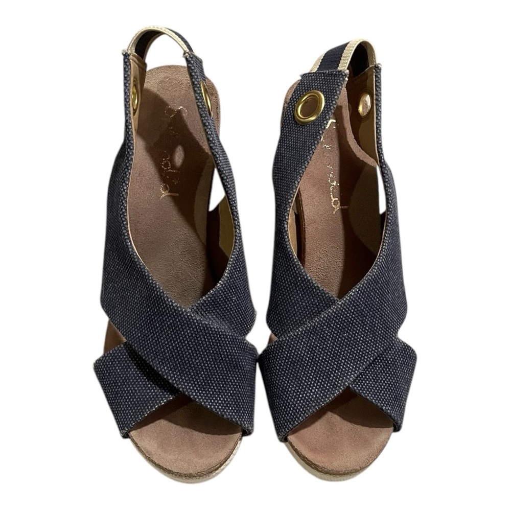 Splendid Dani Blue Wedge Heeled‎ Sandal Size